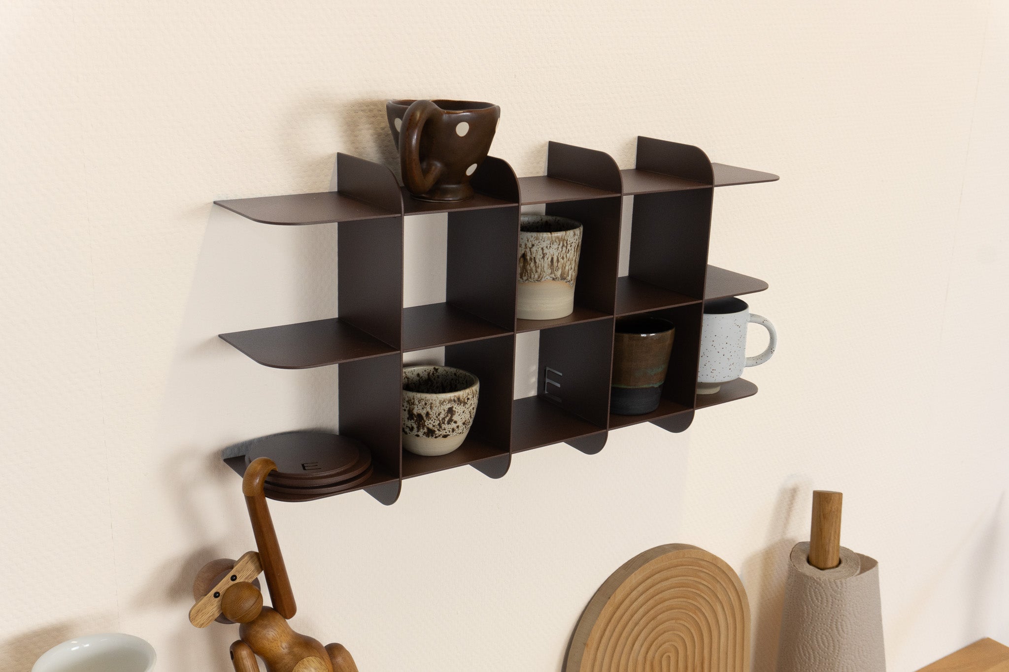 Coffee shelf  large - brown -